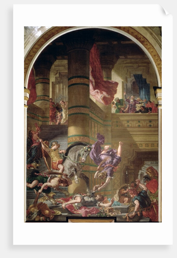 The Expulsion of Heliodorus from the Temple, ca 178 BC, 1853-63 by Ferdinand Victor Eugene Delacroix