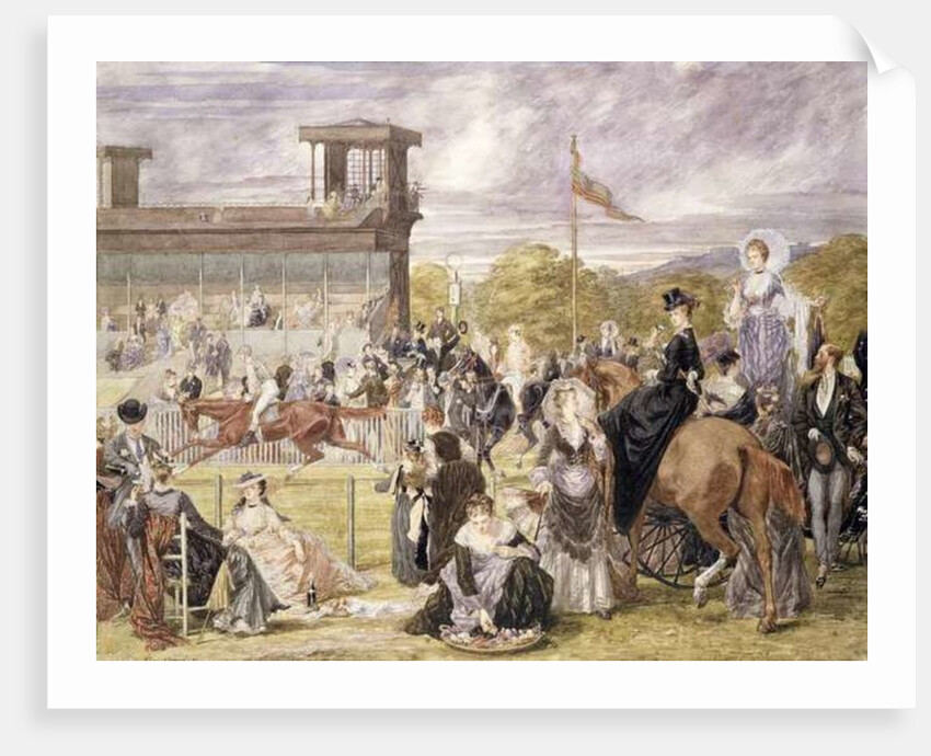 The Races at Longchamp in 1874 by Pierre Gavarni