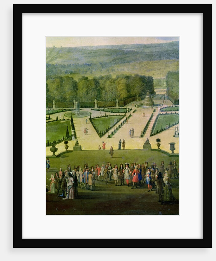 Promenade of Louis XIV by the Parterre du Nord by Etienne Allegrain
