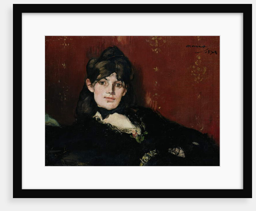 Berthe Morisot reclining, 1873 by Edouard Manet