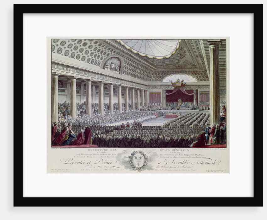 Opening of the Estates General at Versailles, 5th May 1789 by Isidore Stanislas Helman