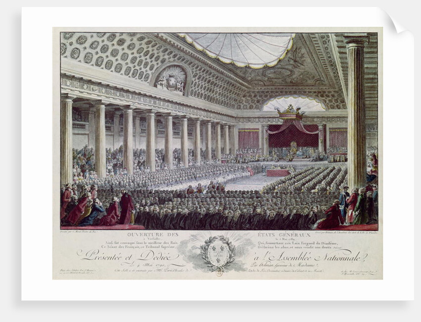 Opening of the Estates General at Versailles, 5th May 1789 by Isidore Stanislas Helman