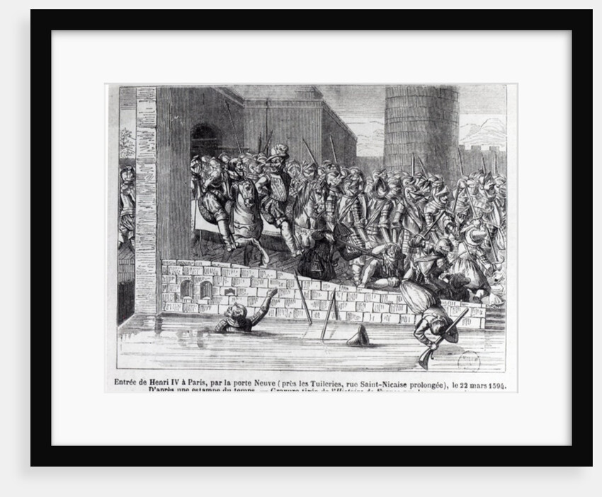 Entrance of Henri IV into Paris, 22nd March 1594 by French School