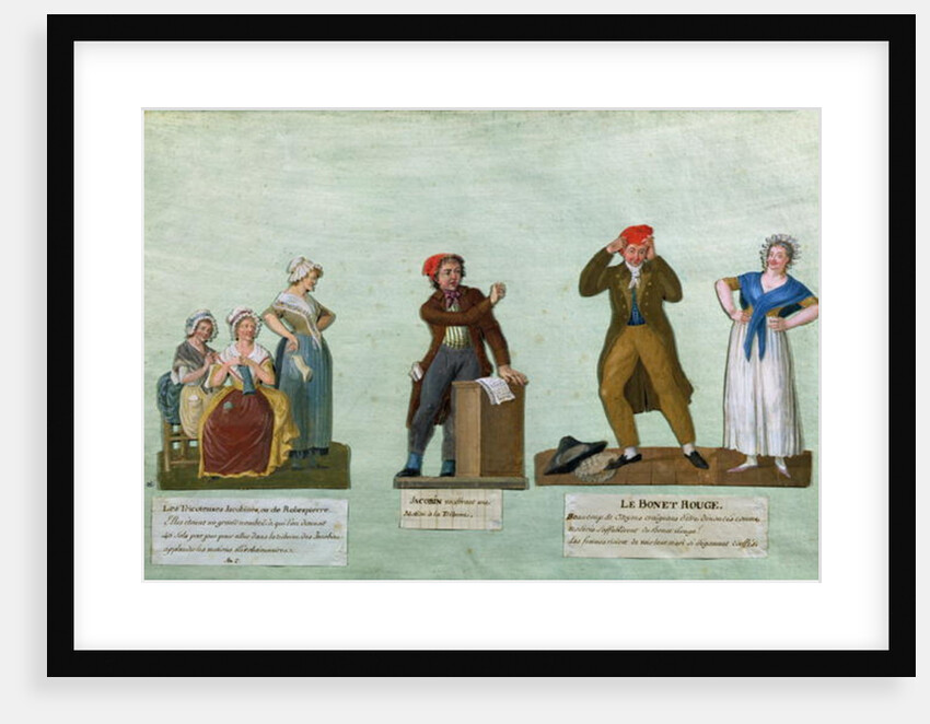 The Jacobin Knitters, a Jacobin and the Red Bonnet by Lesueur Brothers