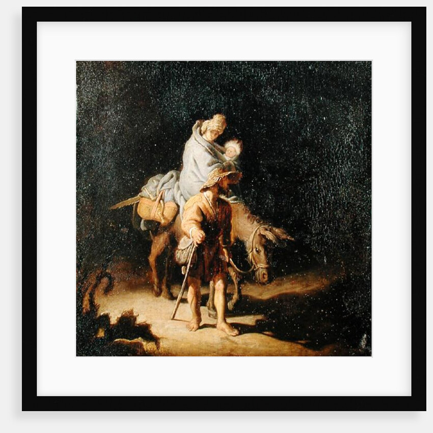 The Flight into Egypt by Gerrit or Gerard Dou