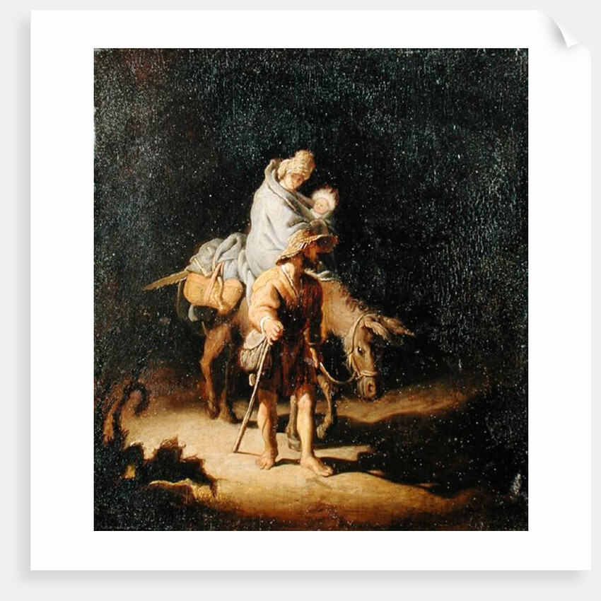 The Flight into Egypt by Gerrit or Gerard Dou