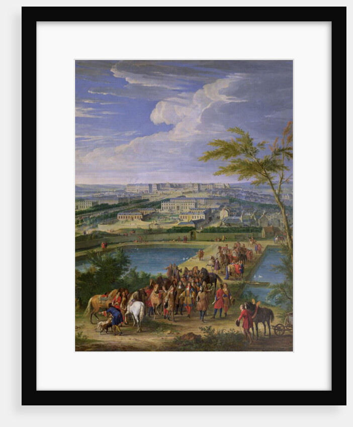 The Town and Chateau of Versailles by Jean-Baptiste Martin