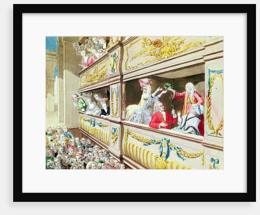 Coronation of Voltaire at the Theatre Francais, 1778 by French School