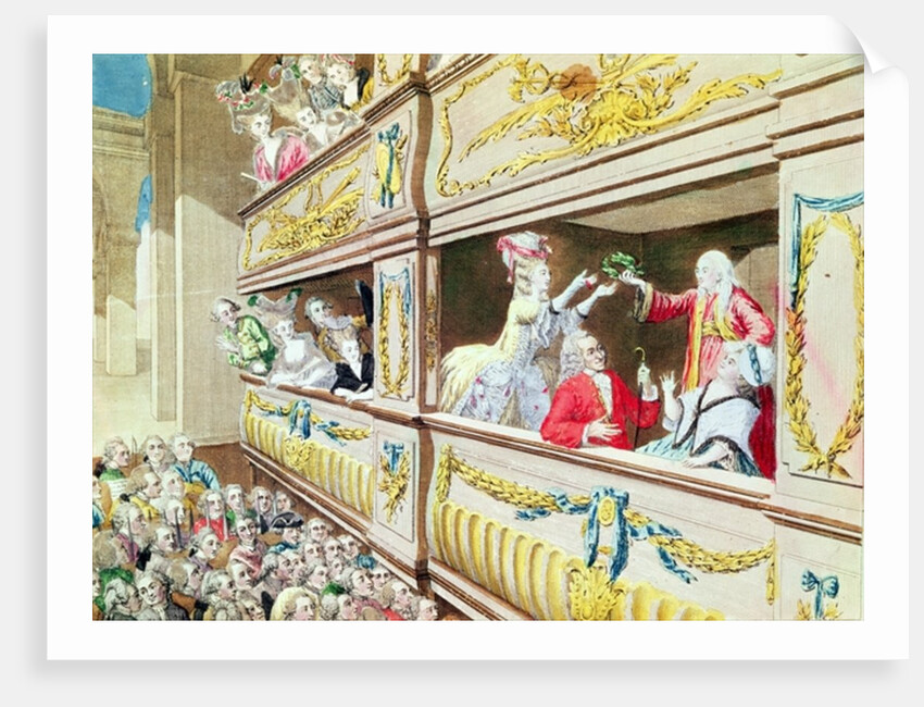 Coronation of Voltaire at the Theatre Francais, 1778 by French School