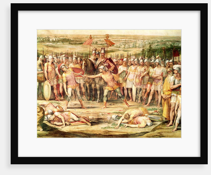 Battle between the Horatii and the Curiatii by Giuseppe Cesari