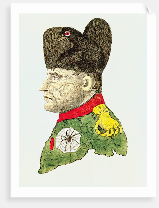 Caricature of Napoleon Bonaparte by English School