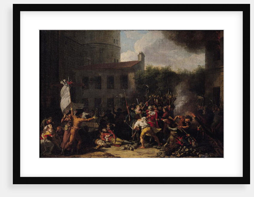 The Storming of the Bastille and the Arrest of Joseph Delaunay on 14th July 1789, 1789-93 by Charles Thevenin