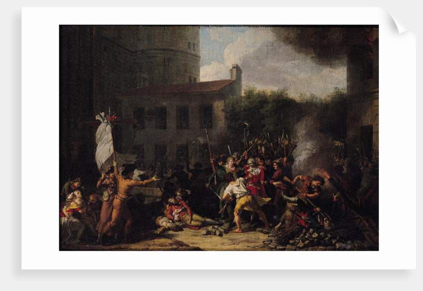 The Storming of the Bastille and the Arrest of Joseph Delaunay on 14th July 1789, 1789-93 by Charles Thevenin