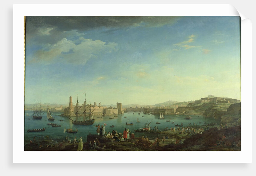The Entrance to the Port of Marseilles, 1754 by Claude Joseph Vernet
