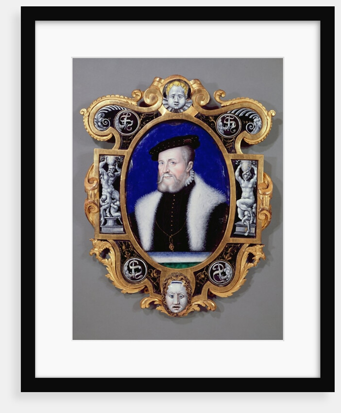 Portrait of Anne, First Duke of Montmorency 1556 by Leonard Limosin