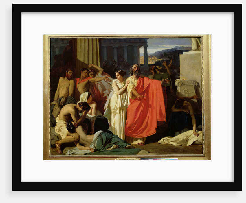 Oedipus and Antigone being exiled to Thebes, 1843 by Ernest Hillemacher