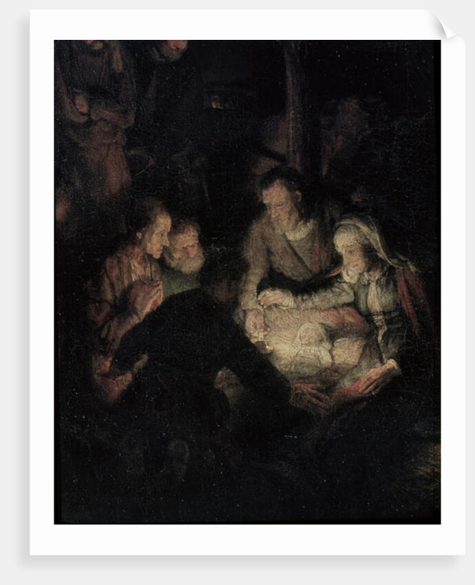 The Adoration of the Shepherds, detail, 1646 by Rembrandt Harmensz. van Rijn