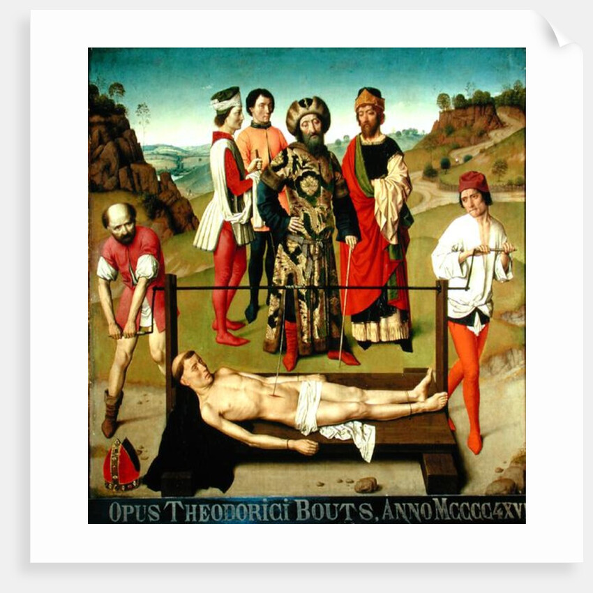 The Martyrdom of Saint Erasmus, central panel from the Triptych of Saint Erasmus, c.1460 by Dirck Bouts