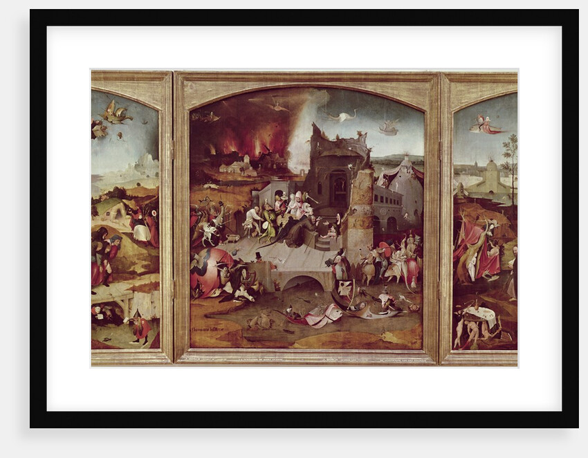 Triptych of the Temptation of St. Anthony by Hieronymus Bosch