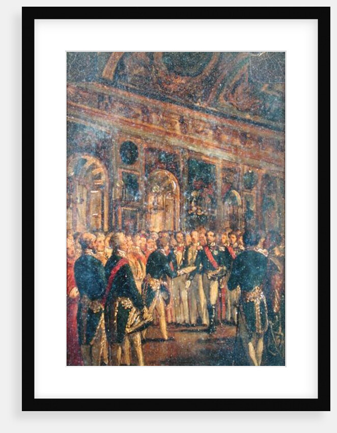 The Senate Presenting Louis Napoleon Bonaparte with the Result of the Plebiscite Proclaiming him Emperor, at Saint-Cloud, 1st December 1852, 1852-71 by Charles-Philippe Lariviere