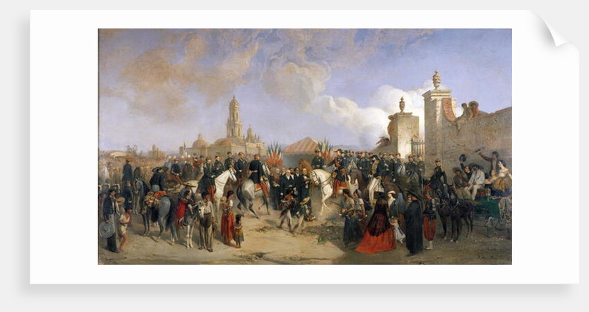 Entrance of the French Expeditionary Corps into Mexico City, 10th June 1863, 1869 by Jean Adolphe Beauce