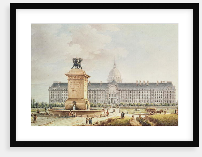 View of the Hotel des Invalides by Victor Jean Nicolle