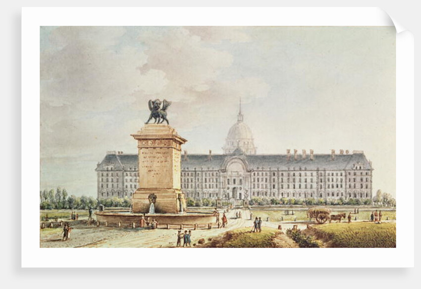 View of the Hotel des Invalides by Victor Jean Nicolle