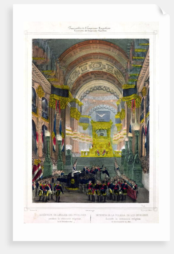 The Arrival of Napoleon's Ashes at L'Eglise des Invalides, 15th December 1840 by French School