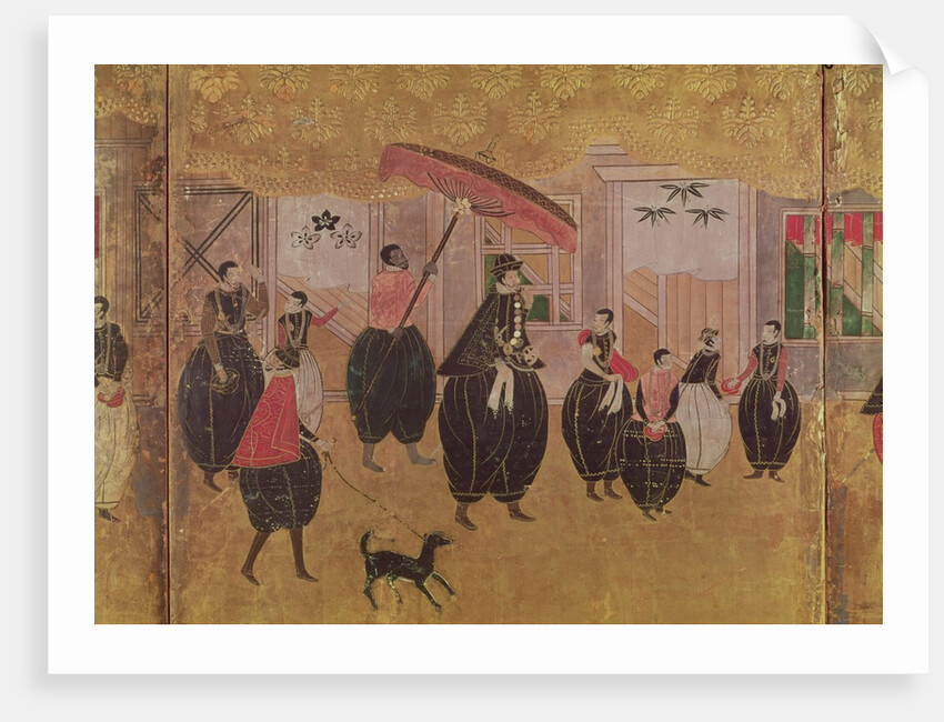 St. Francis Xavier and his entourage by School Japanese