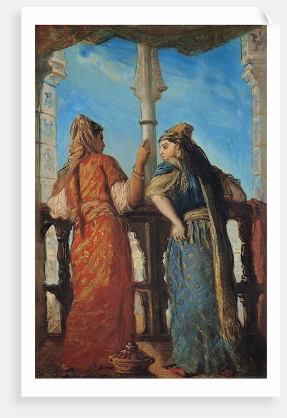 Jewish Women at the Balcony, Algiers, 1849 by Theodore Chasseriau