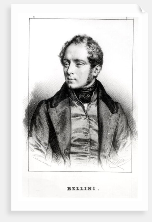 Portrait of Vincenzo Bellini by Benard Benard