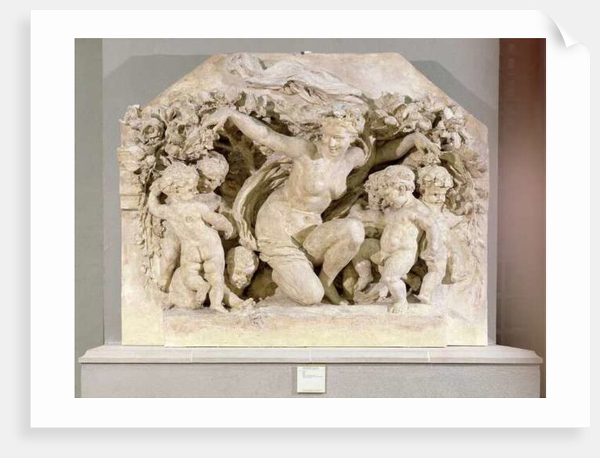 Triumph of Flora, relief taken from the facade of the Flora Pavilion of the Louvre Palace, 1866 by Jean-Baptiste Carpeaux