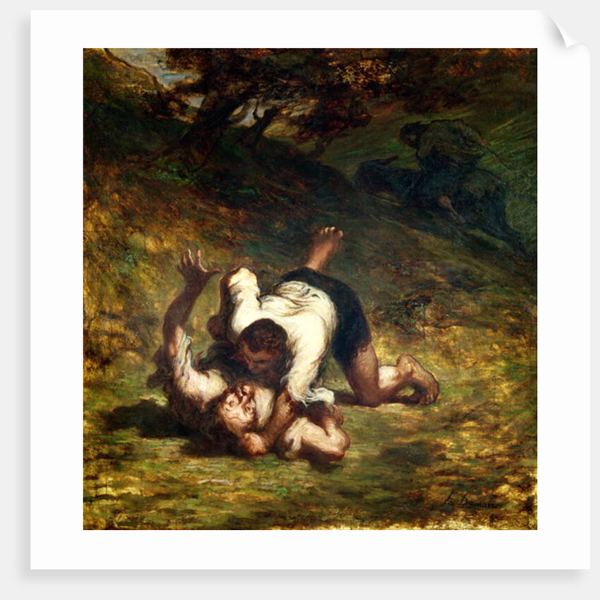 The Thieves and the Donkey, c.1858-60 by Honore Daumier