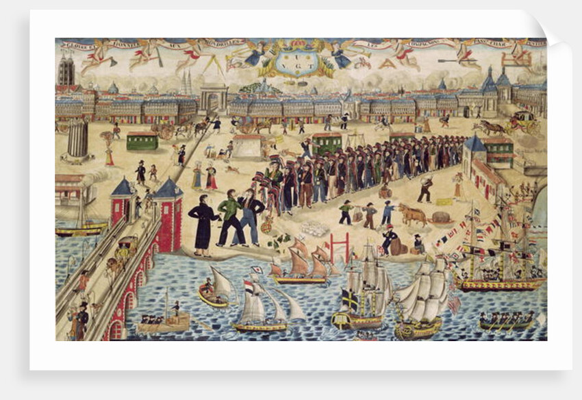 Carpenter Apprentices at the end of their Tour, 1826 by French School