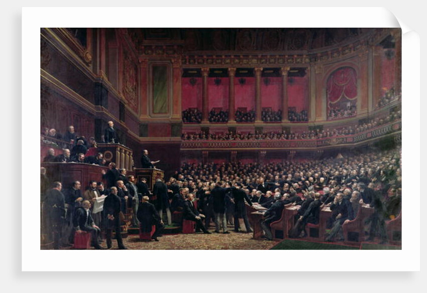 Louis Adolphe Thiers Acclaimed by the Deputies During a Meeting, 16th June 1877, c.1878 by Benjamin Ulmann