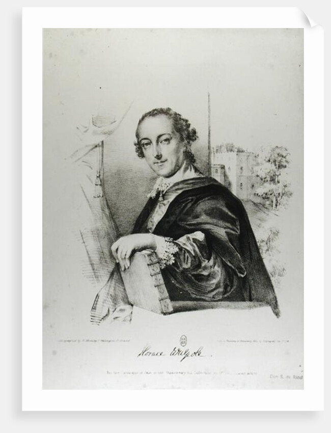 Portrait of Horace Walpole Count of Orford by English School