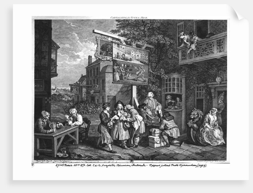 The Election II; Canvassing for Votes by William Hogarth