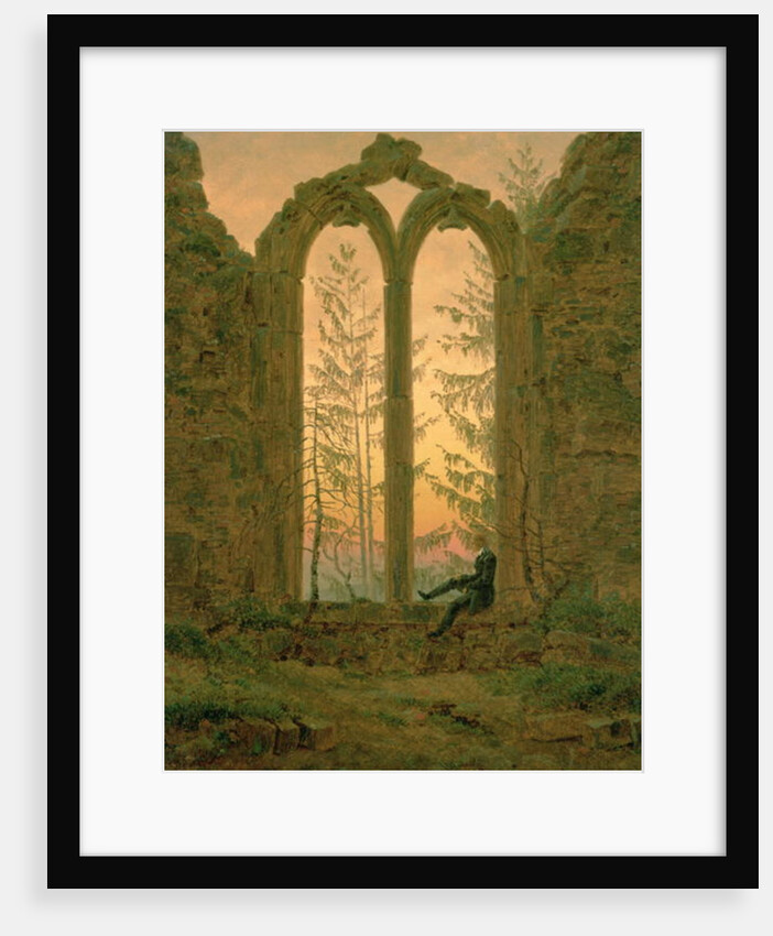 Ruins of the Oybin Monastery 1835-40 by Caspar David Friedrich