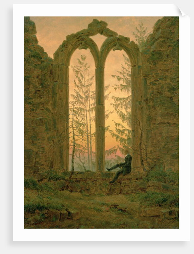 Ruins of the Oybin Monastery 1835-40 by Caspar David Friedrich