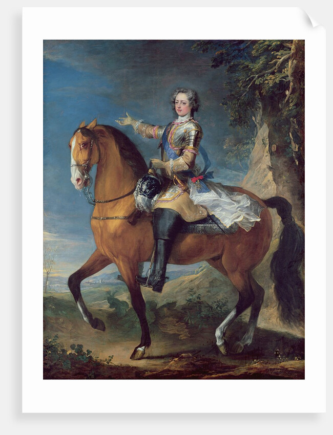 Equestrian Portrait of Louis XV at the age of thirteen, 1723 by C. & Van Loo J. B. Parrocel