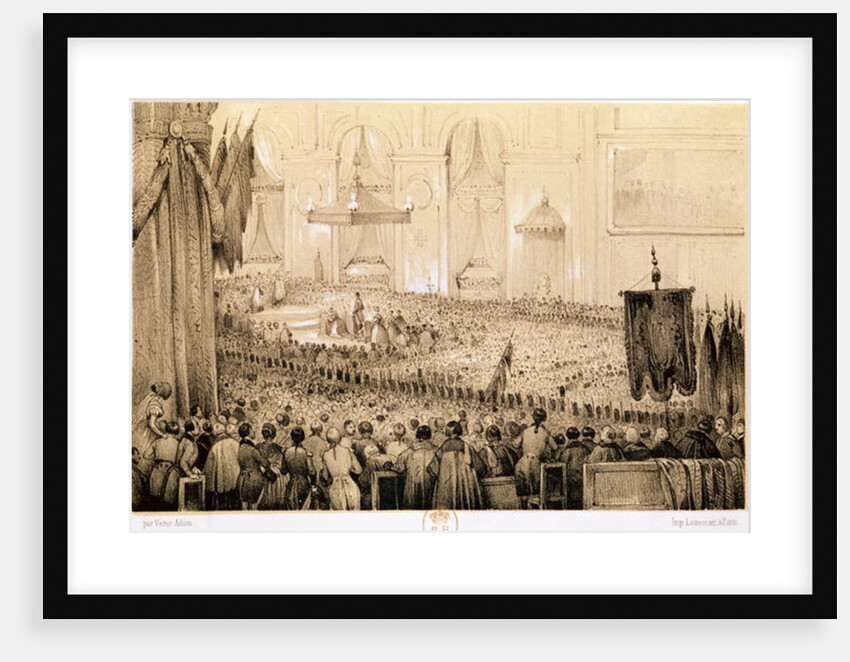 The Re-establishment of the Cult: A Te Deum at Notre-Dame de Paris, 18th April 1802 by Victor Adam