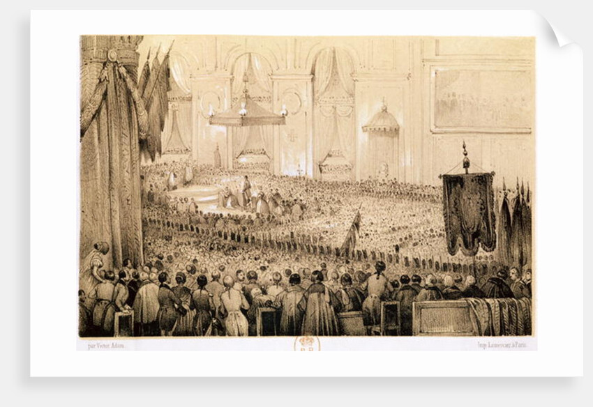 The Re-establishment of the Cult: A Te Deum at Notre-Dame de Paris, 18th April 1802 by Victor Adam