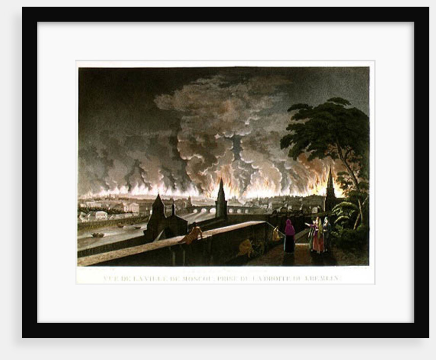Fire in Moscow, September 1812. engraved by Gibele, 1816 by Notoff Notoff