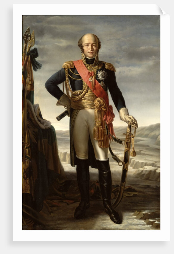 Portrait of Louis Nicolas Davout Prince of Eckmuhl, Duc d'Auerstaedt and Marshal of France, c.1852 by Tito Marzocchi de Belluci