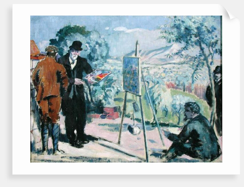A Visit to the House of Cezanne in Aix, 1906 by Maurice Denis