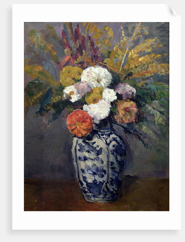 Dahlias, c.1873 by Paul Cezanne
