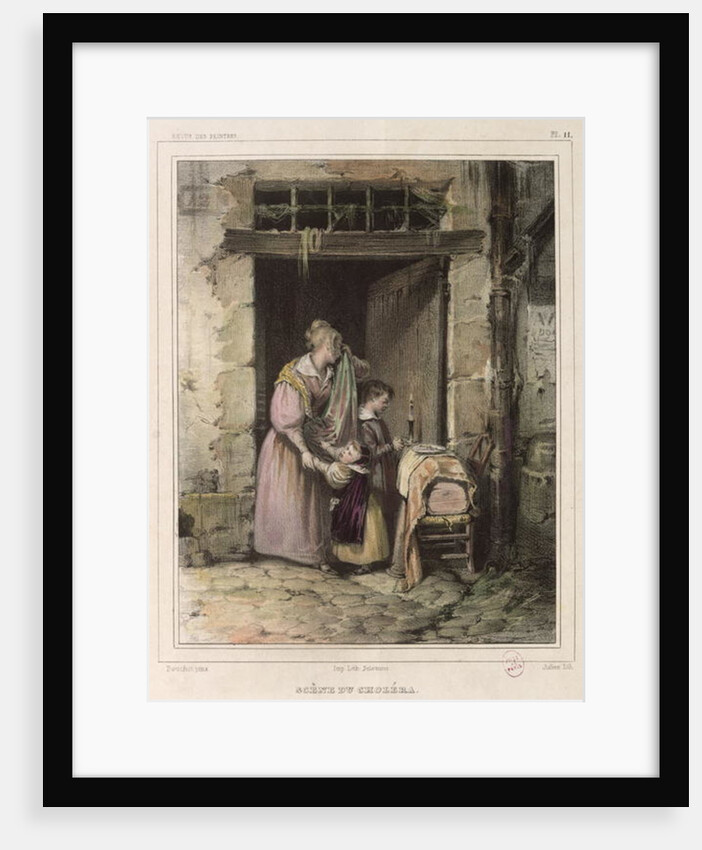 Scene of Cholera by Francois Bouchot