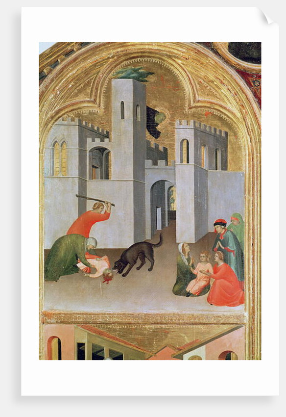 Agostino Novella Rescuing a Child who has been Bitten by a Dog by Simone Martini