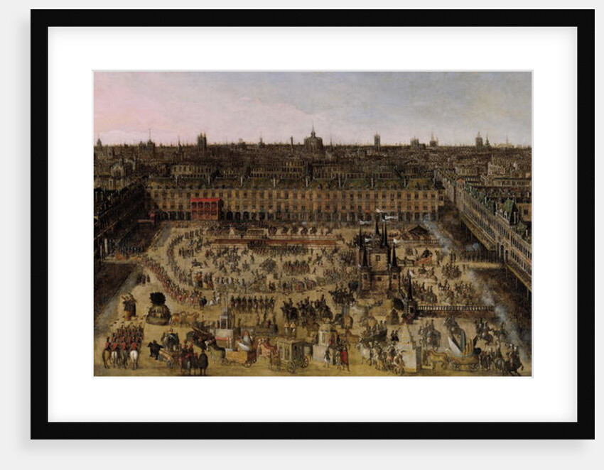 The Place Royale and the Carrousel in 1612 by French School