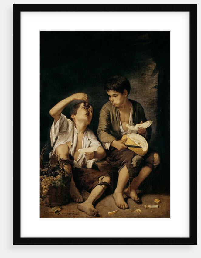 Two Children Eating a Melon and Grapes, 1645-46 by Bartolome Esteban Murillo